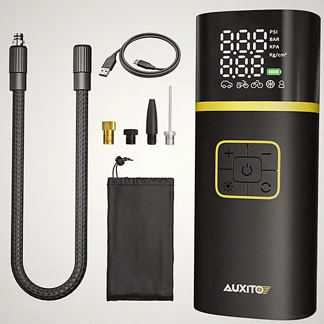 1/2/3SET Tire Inflator Portable Air Compressor 5200MAH 150PSI Electric AirPump