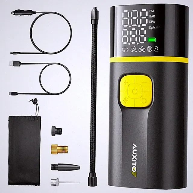 AUXITO A502 Auto Portable Tire LCD Inflator Display 7800mAh Air Compressor Pump
